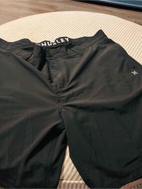 Hurley Black shorts with White Logo